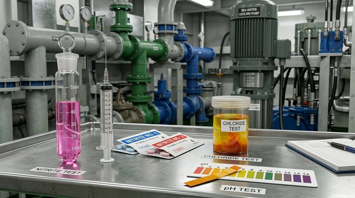 Marine Engine Cooling Water Testing: Step-by-Step Nitrite, Chloride, and pH Guide